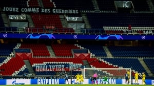 Paris Saint-Germain hosted Borussia Dortmund in the last professional game on French soil on 11 March