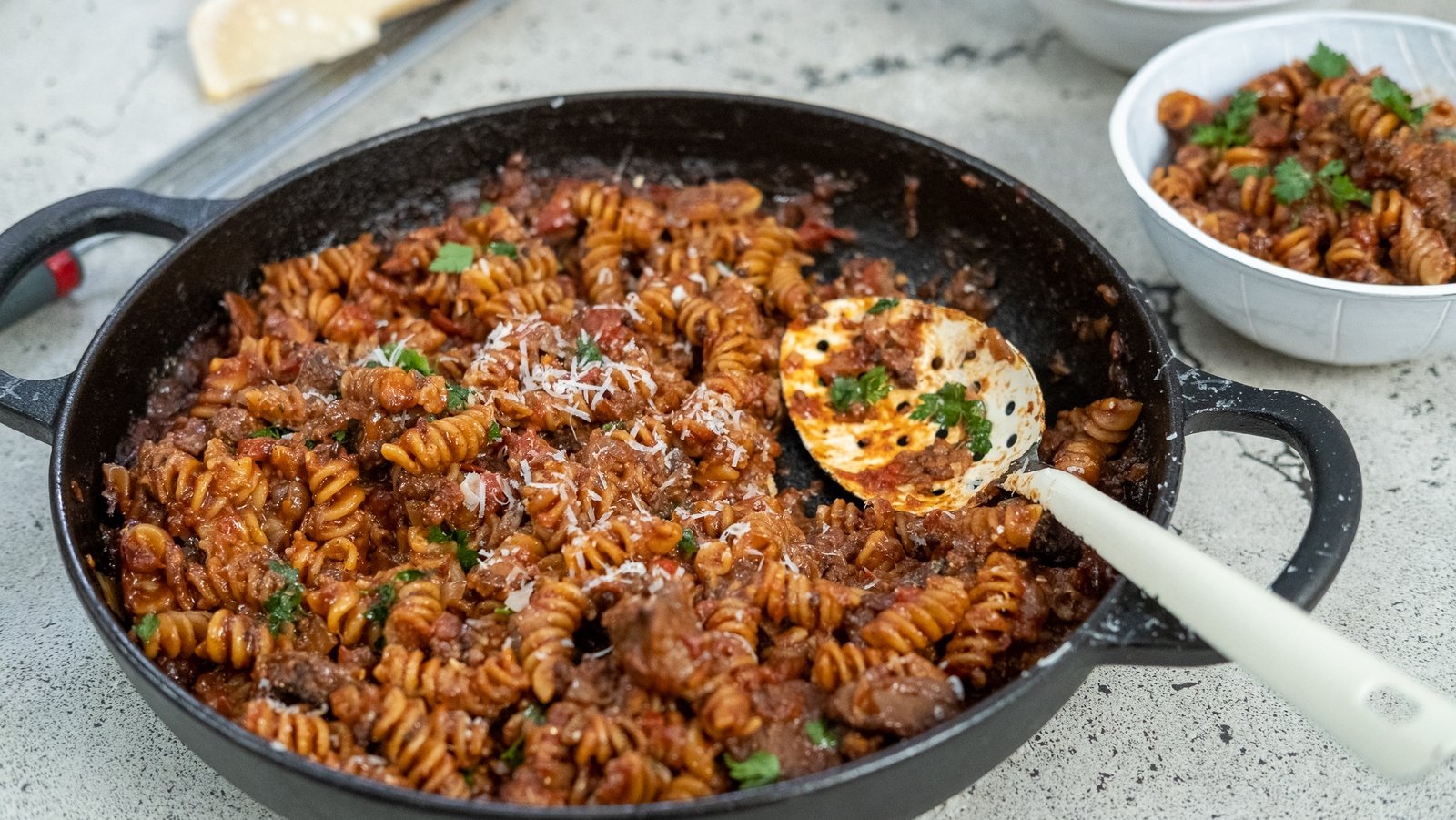 Fusilli Beef Ragu: Cook-In