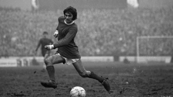 George Best in action for Manchester United against Chelsea in 1969