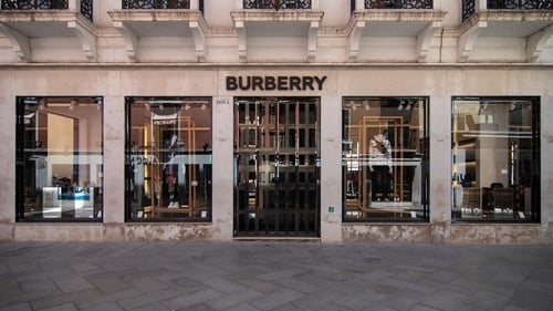 Burberry said that full-price comparable store sales were 26% higher than the same period two years ago
