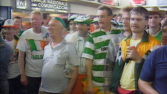 Irish Soccer Fans in Sardinia for Italia 90