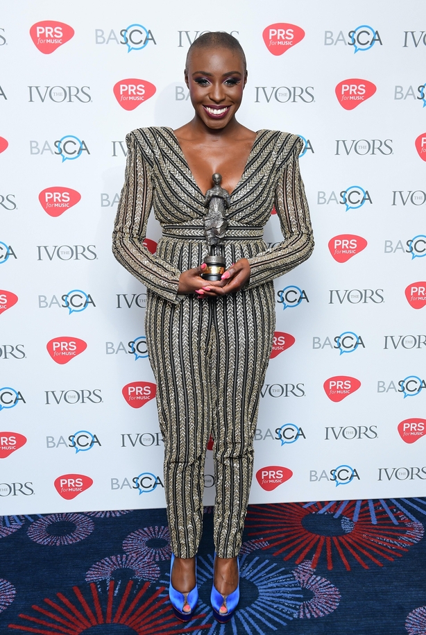 Laura Mvula at the Ivor Novello Awards in 2017