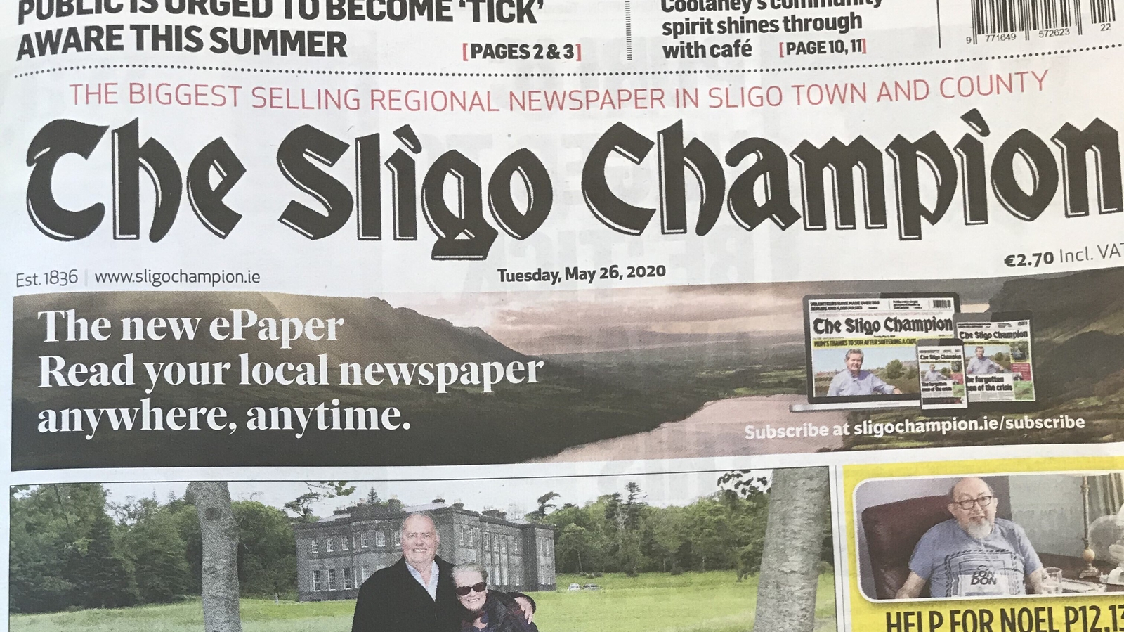 Giv rettigheder turnering Generator Sligo Champion launches digital version for first time