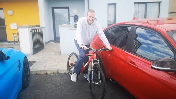 Stevo Timothy is back on a bicycle for the first time in years