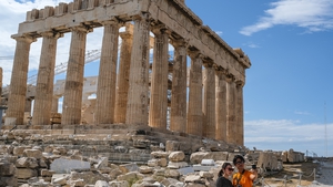 The Acropolis in Athens, Greece in a photograph taken on Saturday, May 23, 2020