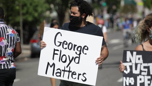 Hundreds protest outside Cardiff Castle — George Floyd