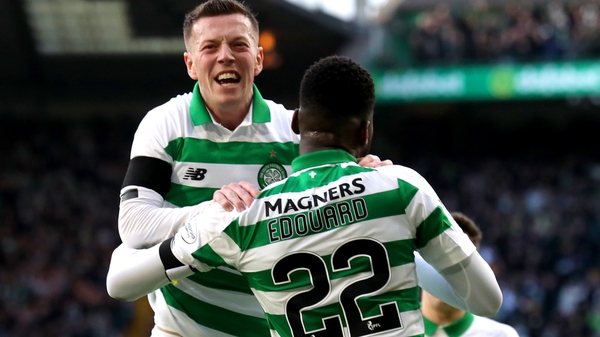 Odsonne Edouard (R) and Callum McGregor could be celebrating again soon