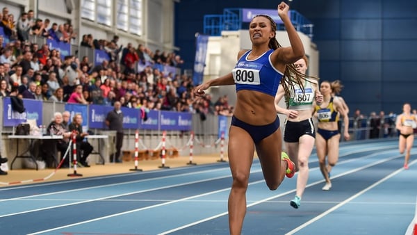 Nadia Power en route to securing her first national title earlier this year