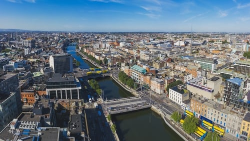 Aerial photo of Dublin