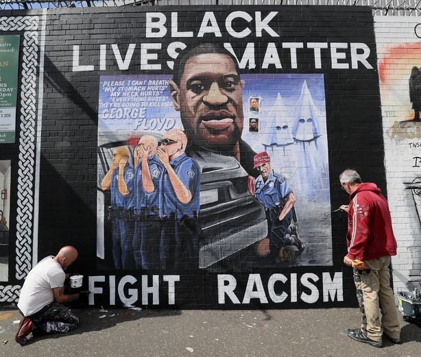 Belfast marks Black Lives Matter movement with mural