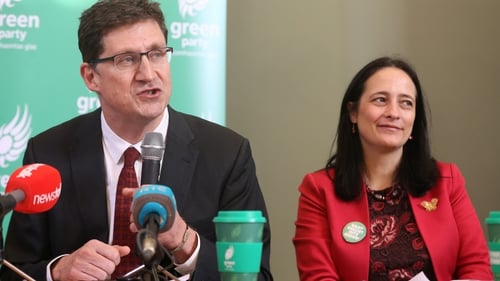 The two candidates are leader Eamon Ryan and deputy leader Catherine Martin