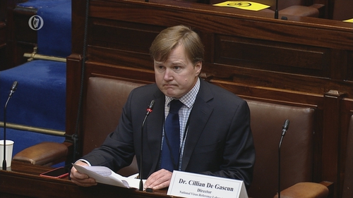 Dr Cillian De Gascun appeared before the Dáil Covid-19 committee