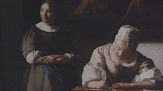 Lady Writing a Letter, with her Maid, Vermeer