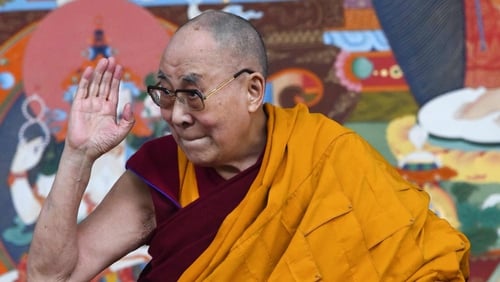 The Dalai Lama pictured in India