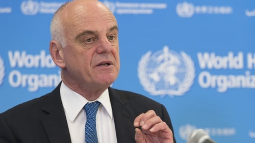 Dr David Nabarro said it will be some weeks before it is know if vaccines are slowing the pandemic (file image)