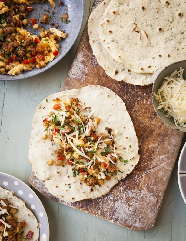 breakfast burritos from Feed Your Family For £20 A Week by Lorna Cooper (Seven Dials/Andrew Hayes-Watkins/PA)
