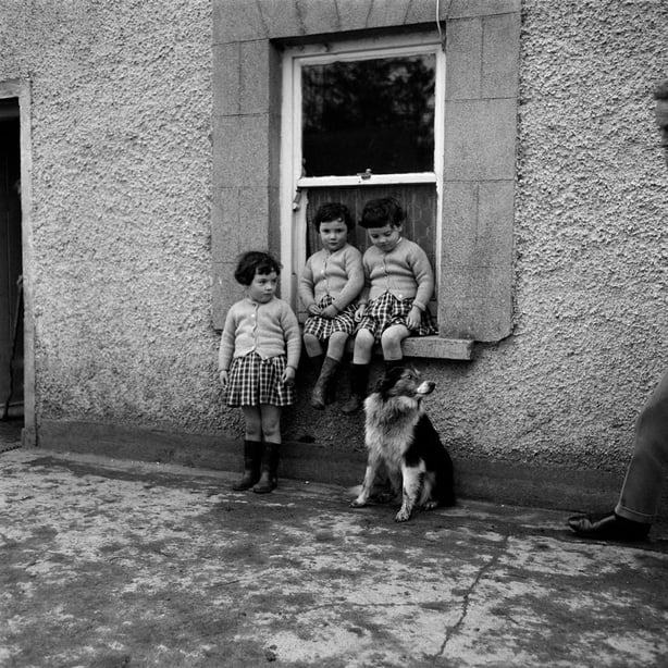 The O'Meara sisters in Brosna near Shinrone, County Offaly,