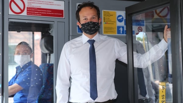 Leo Varadkar said the Government has not ruled out making face coverings mandatory in certain circumstances