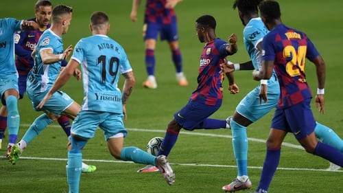 Ansu Fati's goal helped to get Barca on their way