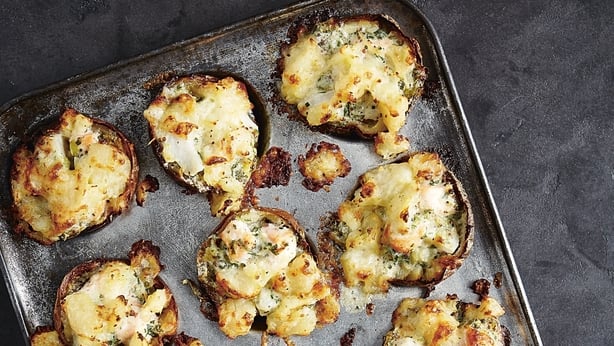 Potato skin fish pies from John Whaite's Comfort published by Kyle Books (Nassima Rothacker/PA)