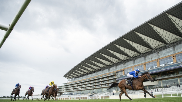 Lord North wins the Prince Of Wales's Stakes in front of the empty stands last season