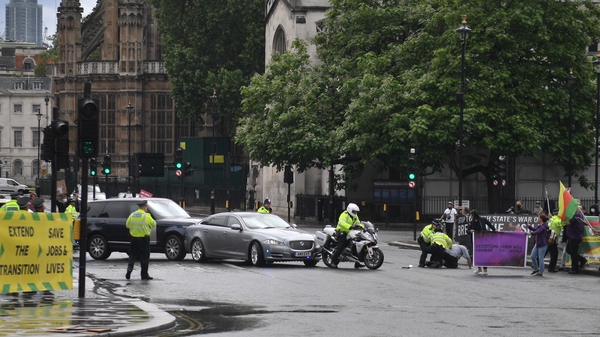 Downing Street said there were no reports of anyone being injured in the incident
