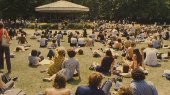 Sunshine in St Stephen's Green, Dublin, 1975.