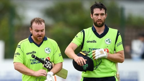 Paul Stirling (L) with Andrew Balbirnie