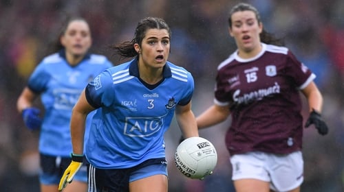 Niamh Collins of Dublin in action against Róisín Leonard of Galway in last year's All-Ireland final