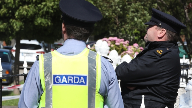 Gardaí at the scene