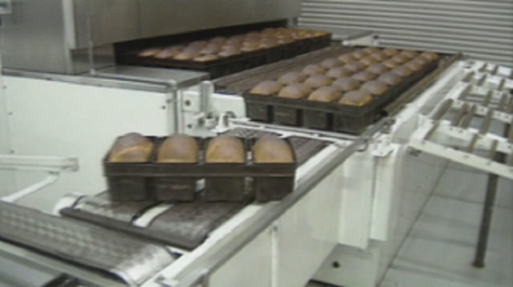 Bread production in Gallaghers Bakery, Ardara, Co. Donegal (1995)