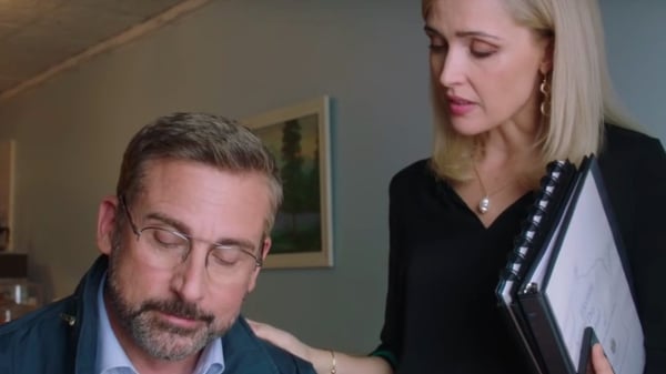 Rose Byrne with Steve Carell in Irresistible
