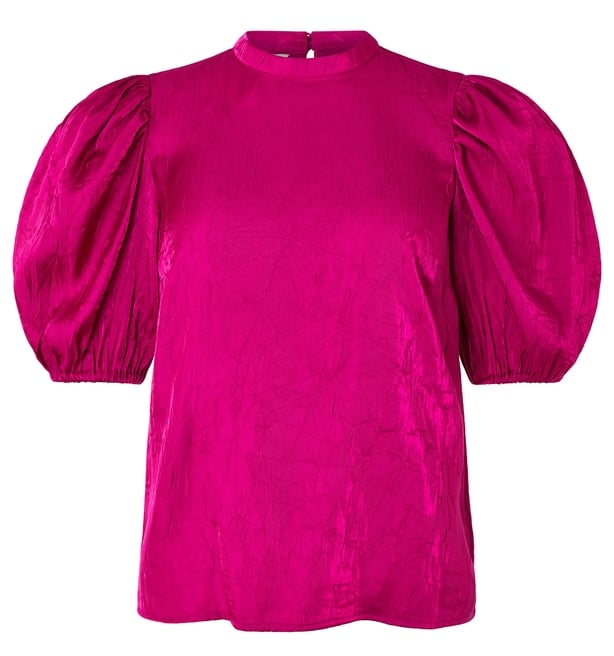 Monsoon Cassidy Crinkle Puff Sleeve Blouse