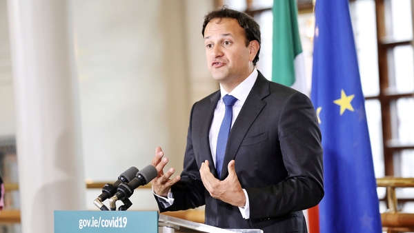 Leo Varadkar said some travel restrictions between Ireland and other countries will be eased from 9 July