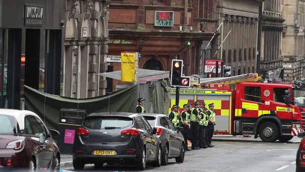 A large part of Glasgow city centre has been cordoned off