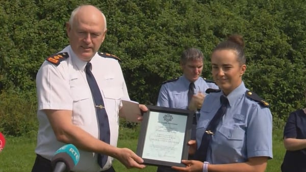 Garda Ciara Galvin was one of five to have received commendations for helping to rescue Ann Lam