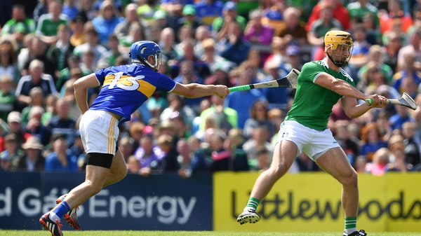 Limerick's Tom Morrissey is tackled by John McGrath of Tipperary during last year's Munster SHC final