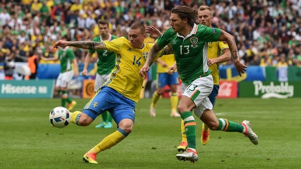 Jeff Hendrick had arguably his greatest day in Green when starred against Sweden at Euro 2016