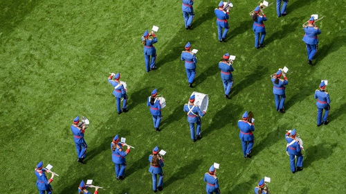 The Artane Band performing before a match at Croke Park (file pic)