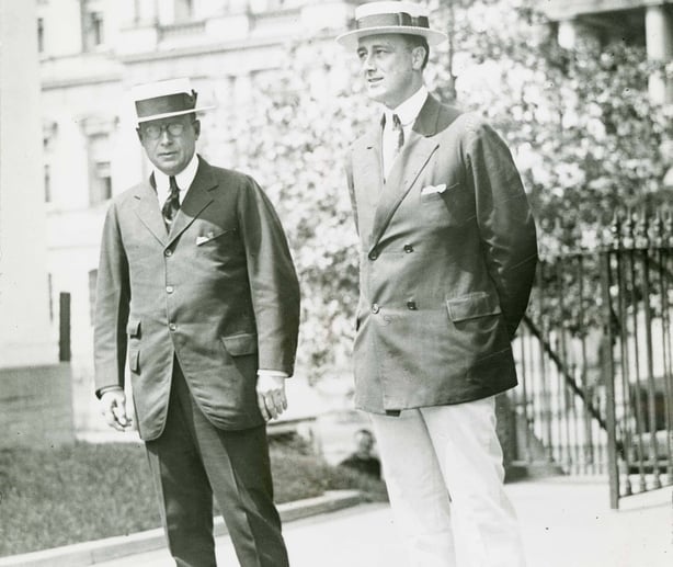 James Cox (left) and his running mate Franklin D. Roosevelt, July 1920 Photo: Library of Congress Prints and Photographs Division Washington, D.C. 20540 USA