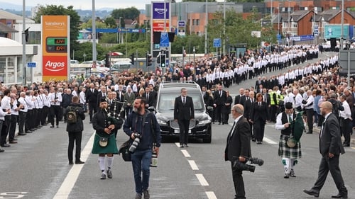 Thousands attended Bobby Storey's funeral in June last year