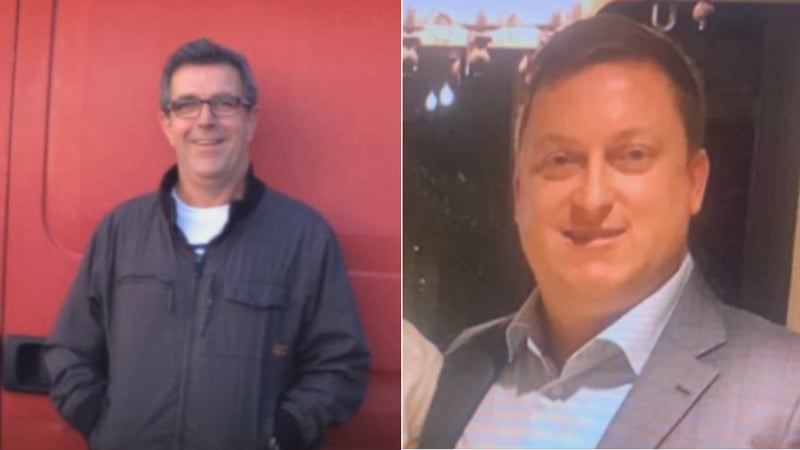 Stephen
Fowler (L) and Peter Keating (R) were remanded in custody to
appear again before the Special Criminal Court next week