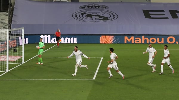Ramos celebrates his decisive penalty