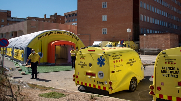 A field hospital has been set up in Lerida
