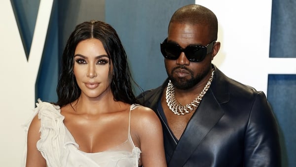 Kim Kardashian and Kanye West pictured together in March