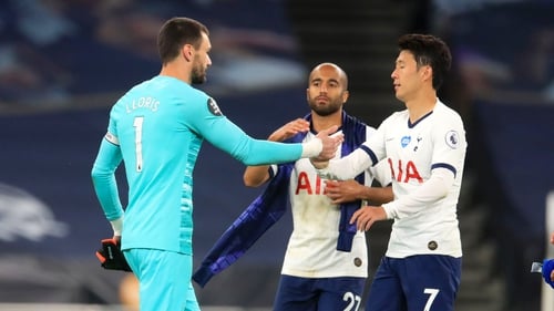 Hugo Lloris and Heung-Min Son were involved in a half-time spat