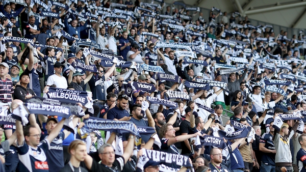 Melbourne Victory fans at a match against Sydney