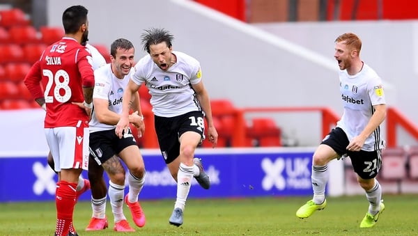 Harry Arter after scoring the only goal at the City Ground