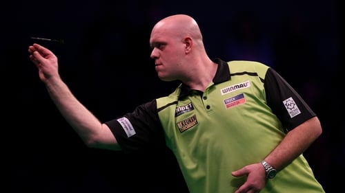 Michael van Gerwen was in scintillating form at the Marshall Arena