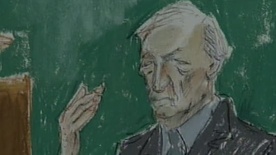 Arstist's Impression of Charles Haughey at Moriarty Tribunal (2000)